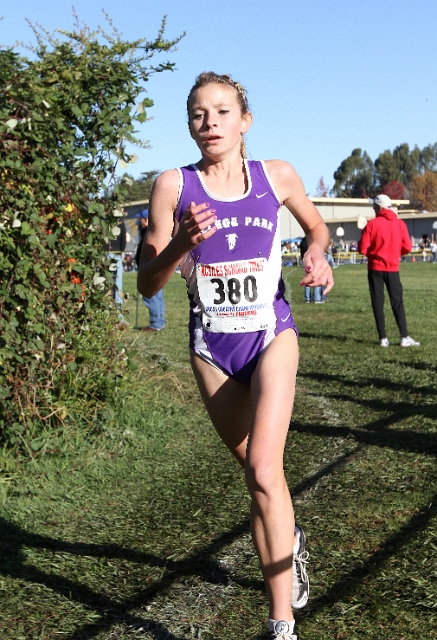NCS XC D2 Girls-054.JPG - 2009 North Coast Section Cross Country Championships, Hayward High School, Hayward, California